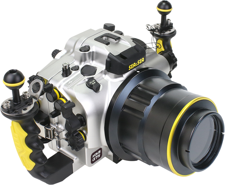 Sea&Sea MDX-aU housing for Sony a7IV, Silver w/Optical TTL Connection