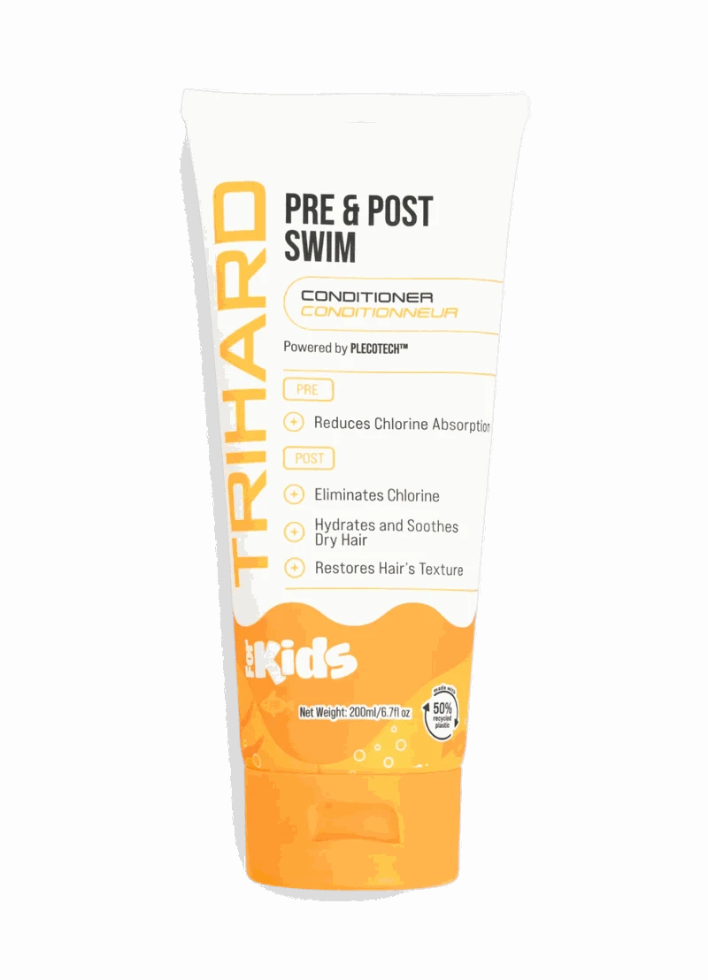 Trihard Kids Swim Conditioner - Pre & Post Swim, 200ml, reduces chlorine absorption, hydrates, restores hair texture.
