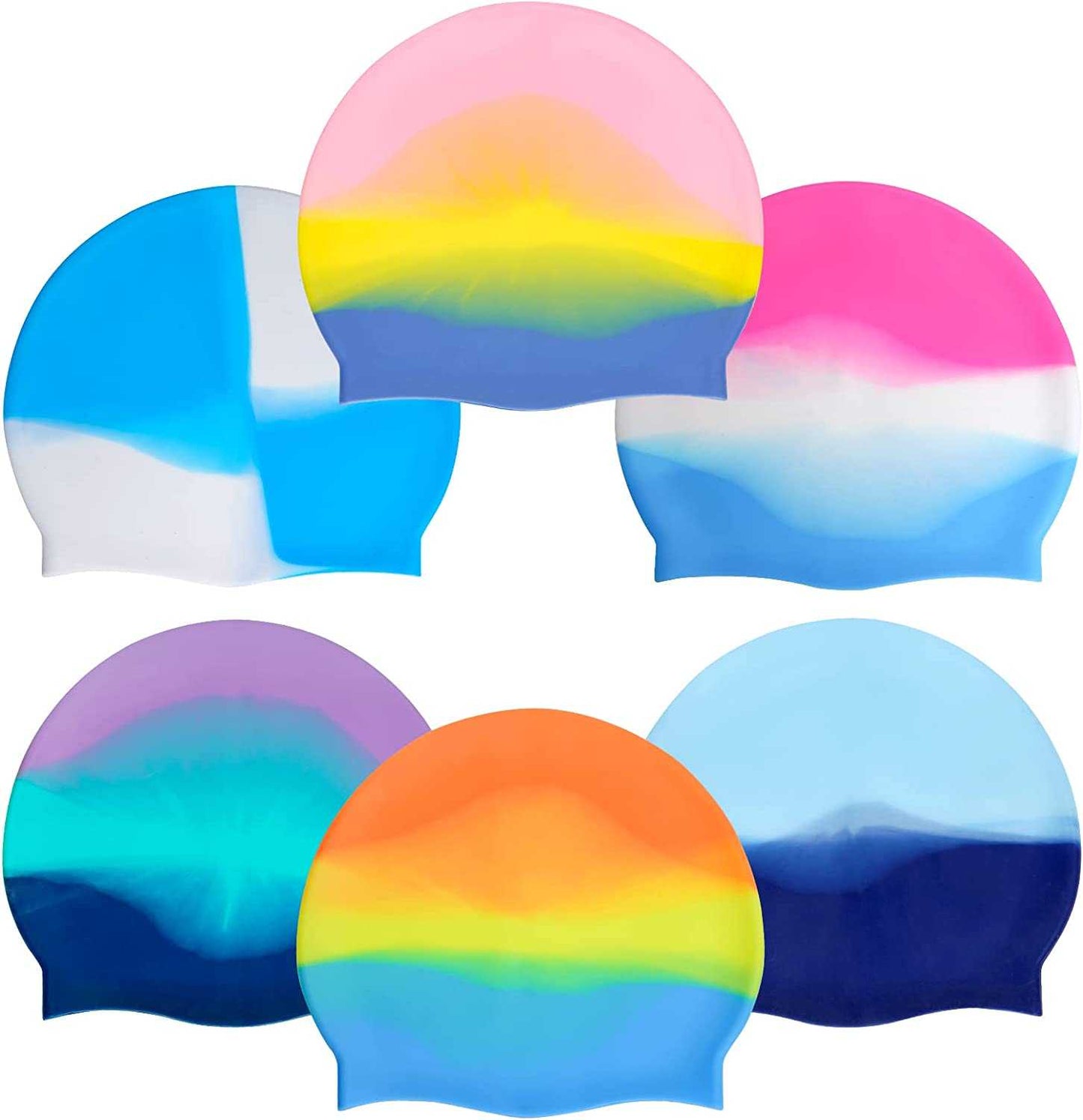 Aquaflex Silicone Swim Cap Tie DyeAquaflex Silicone Swim Cap Tie Dye