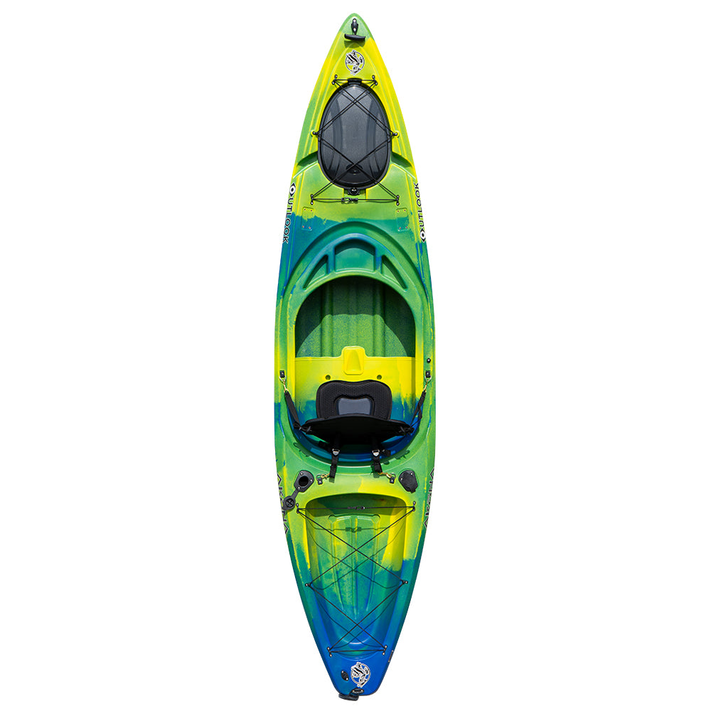 Akona Outlook Sit-In Single Kayak - Glacier Blue/Yellow