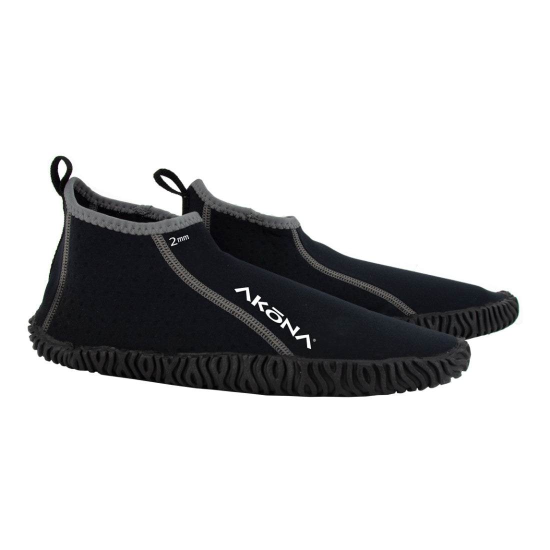 Akona Holiday 2mm Short Boot black neoprene water-seal flexible sole beach boots