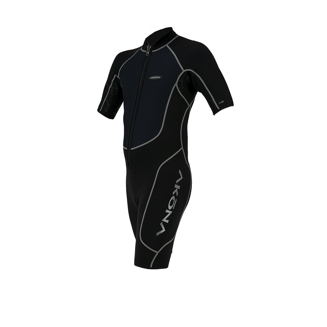 Akona Men's Explore Line 2.5mm Front Zip Shorty Wetsuit - Grey