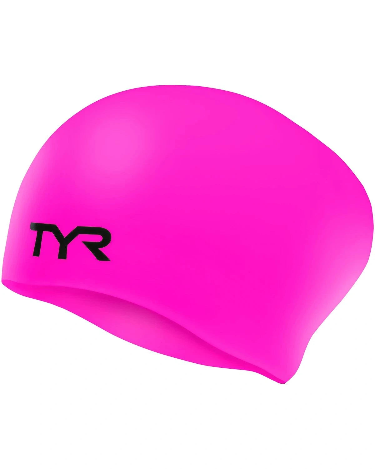 TYR ADULT LONG HAIR SILICONE WRINKLE-FREE SWIM CAP BlackTYR ADULT LONG HAIR SILICONE WRINKLE-FREE SWIM CAP Black