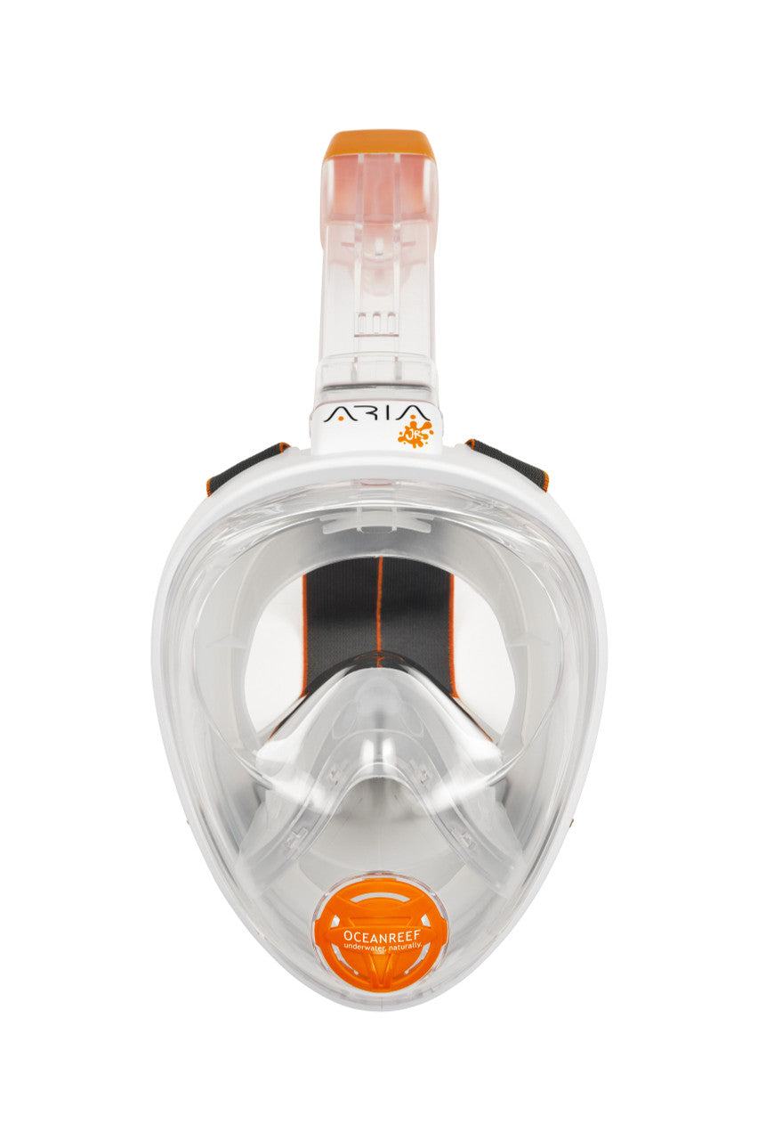 Oceanreef Aria Junior full face snorkeling mask for kids with fun design and customizable stickers