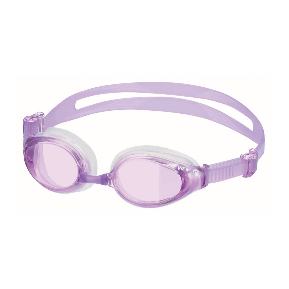 View Swipe Fitness Goggle, Curved Lens, Black