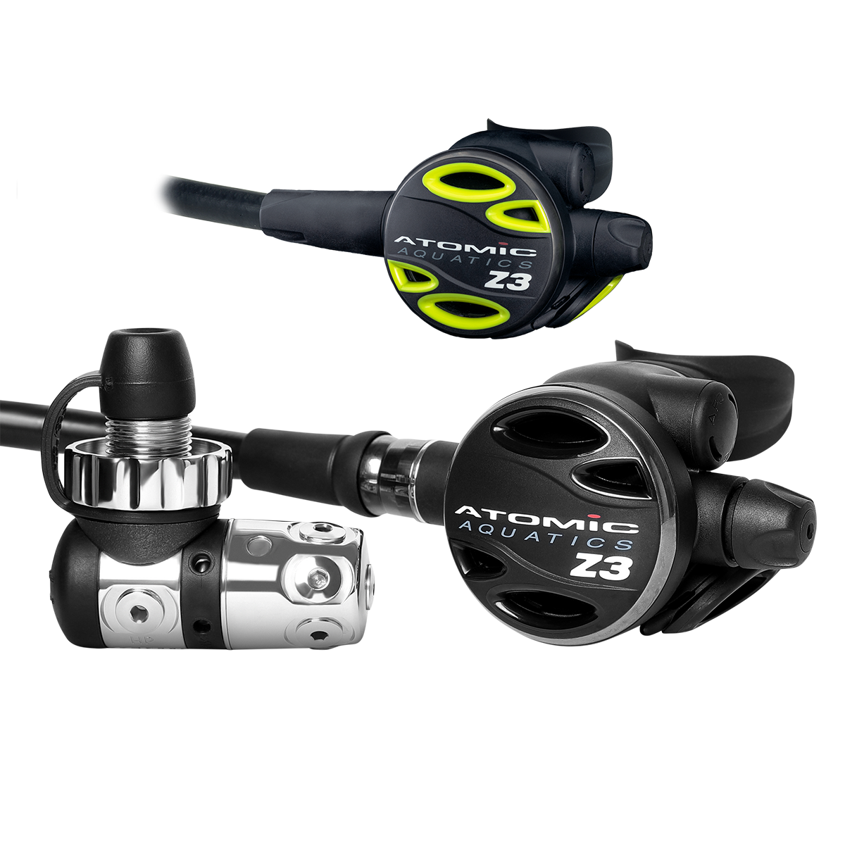 atomic scuba gear Aquatics Z3 Sealed DIN Regulator with Z3 Octopus Yellow drivetrainFr:Courroie lightweight design Größe:mini low Er ist und bleibt
