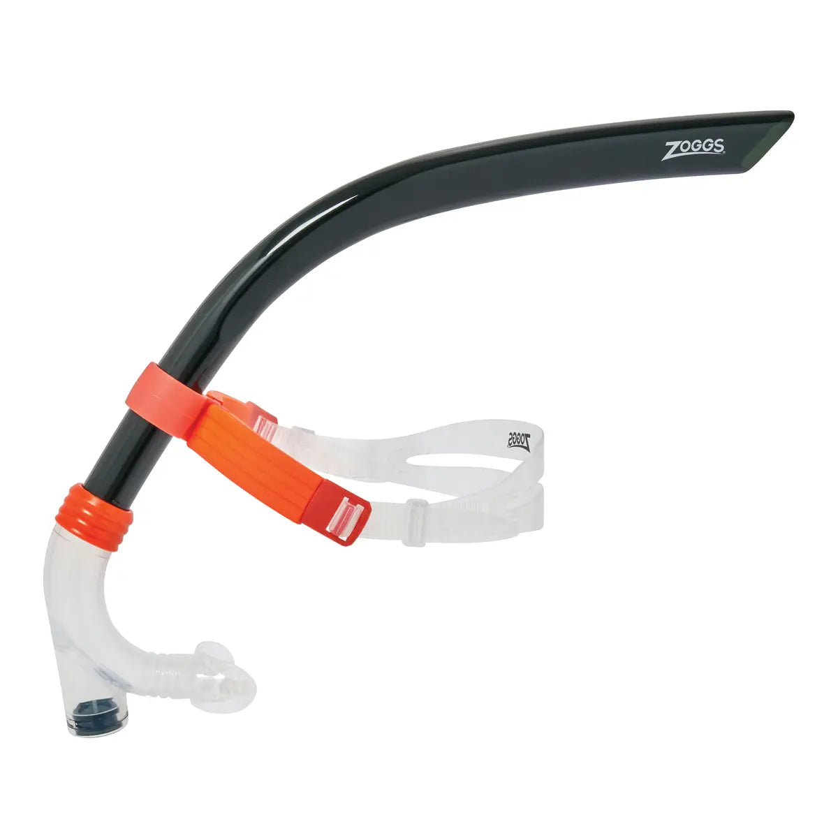 Zoggs Centre Line Snorkel with head bracket and nose clip for swim training.