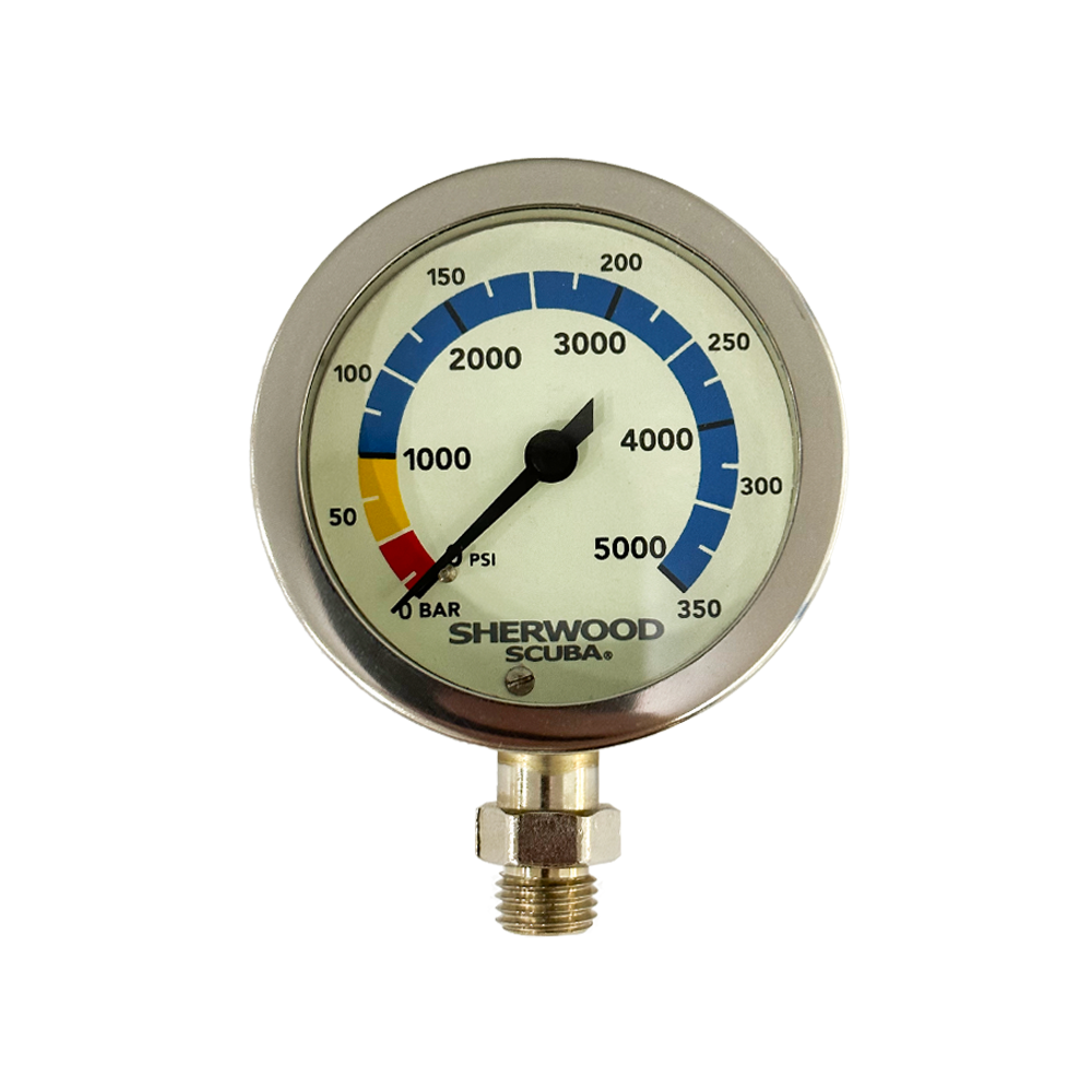 Sherwood 2" Brass Pressure Gauge