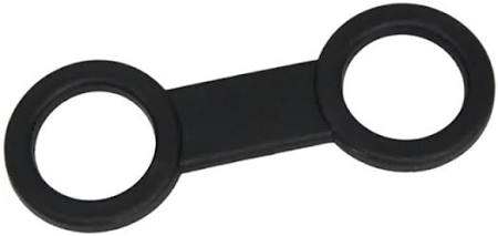 XS-Scuba black silicone figure 8 snorkel keeper for mask attachment
