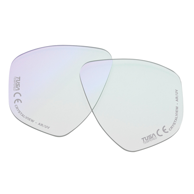 Tusa ML-28S PRO AR-UV Lens with CrystalView optical glass, UV protection, and anti-reflective coating for enhanced underwater visibility