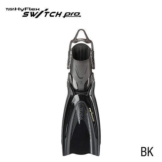 Tusa SF0107 HyFlex SWITCH Pro diving fin with angled blade and bungee strap for advanced propulsion