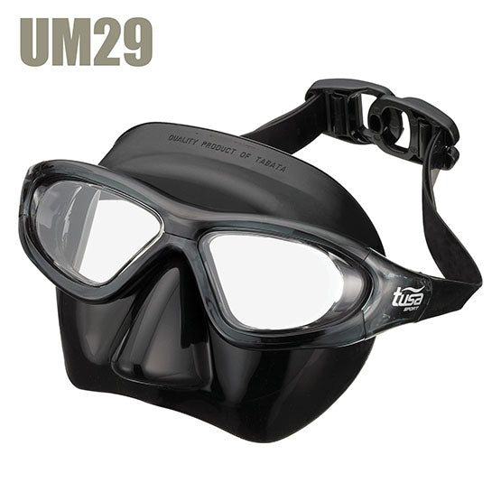 Tusa Sport UM29 freediving mask with pure silicone skirt and anti-fog polycarbonate lenses