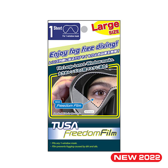 Tusa TA0804 Freedom Film anti-fog mask film for large single-window diving masks