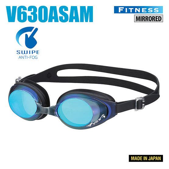 Tusa V630ASAM SWIPE Fitness swimming goggles with mirrored lens and swipe anti-fog technology