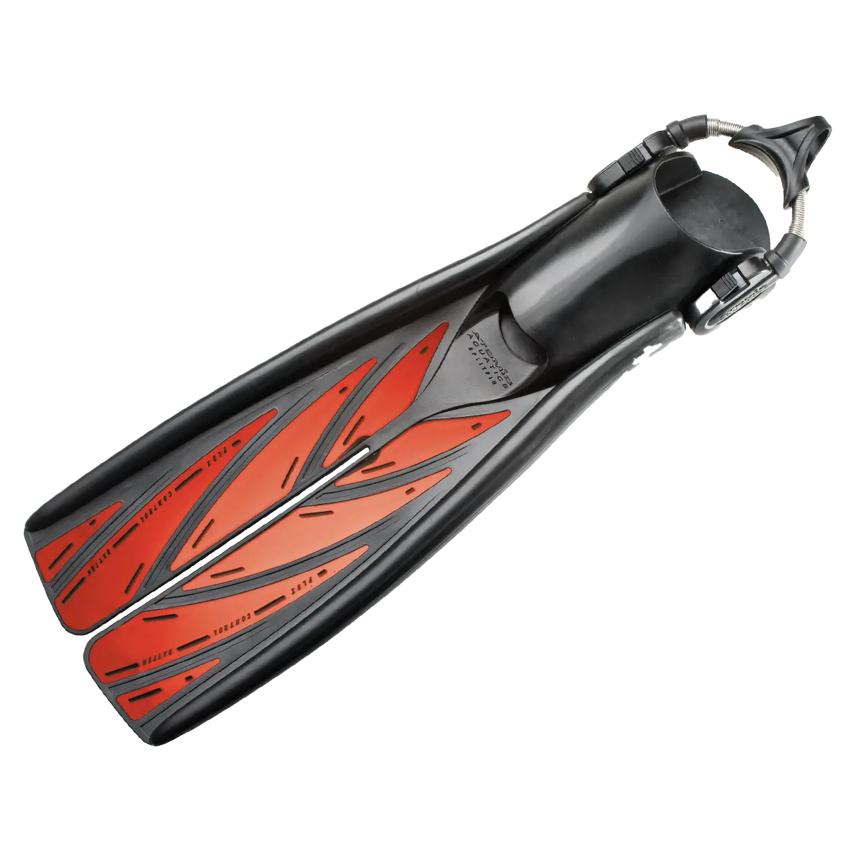 Atomic Aquatics Open Heel HEC SplitFins with Spring Straps