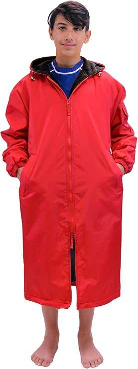 Adoretex Unisex Adult & Youth Swim Parka-Black Lining