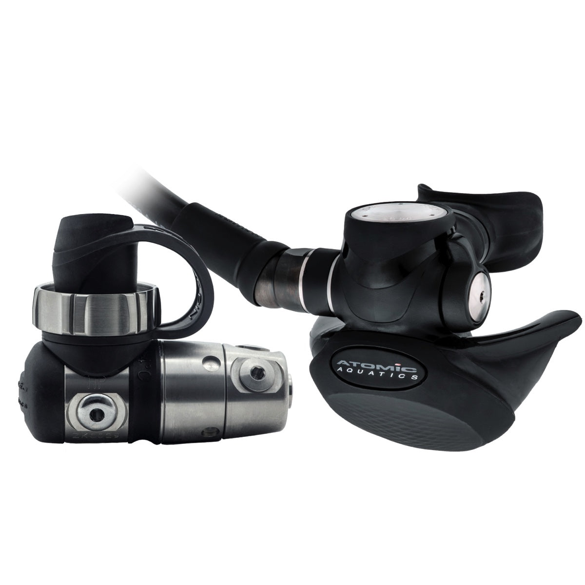 Atomic Aquatics TFX 1st Stage natural breathing scuba regulator with front exhaust design