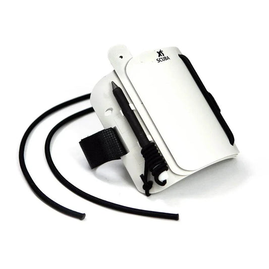 XS-Scuba Folding Wrist Slate with three writing surfaces, graphite pencil, and attachment straps