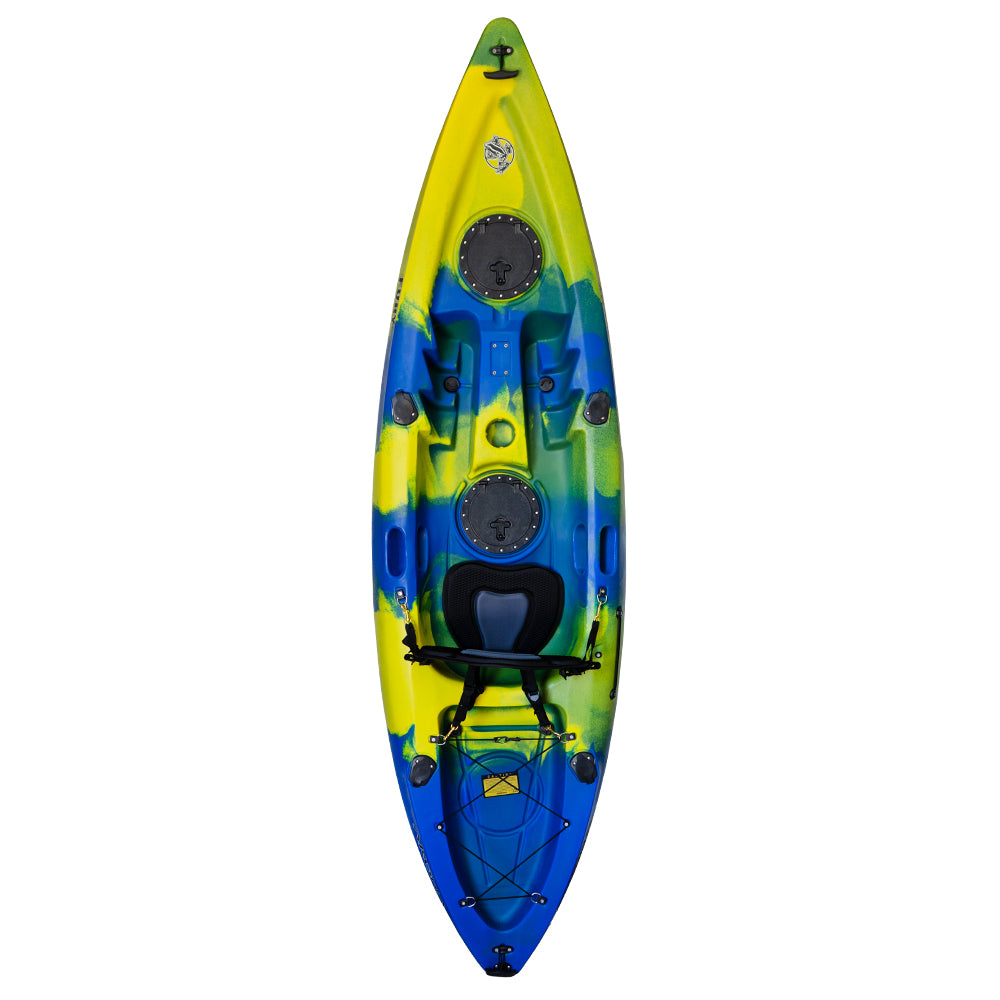 Akona Fury Single Kayak - Glacier Blue/Yellow