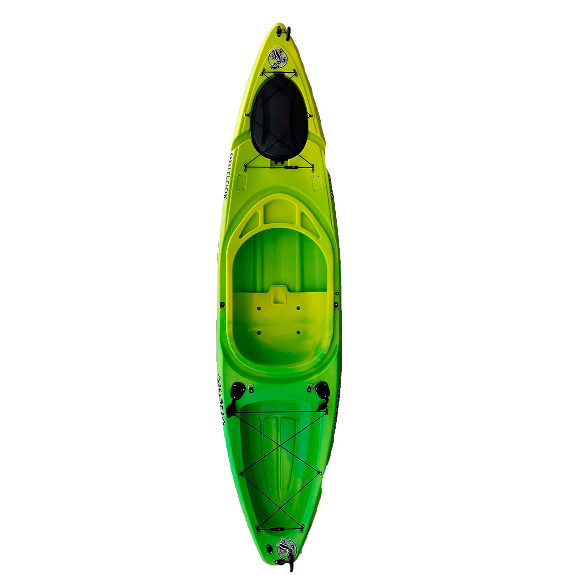 Akona Outlook Sit-In Single Kayak - Yellow/Orange