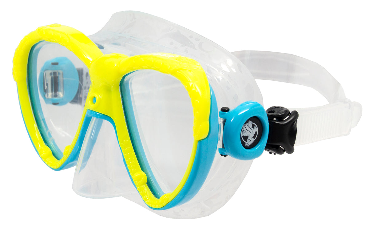 Akona Tumbler Mask - Blue/Neon Green