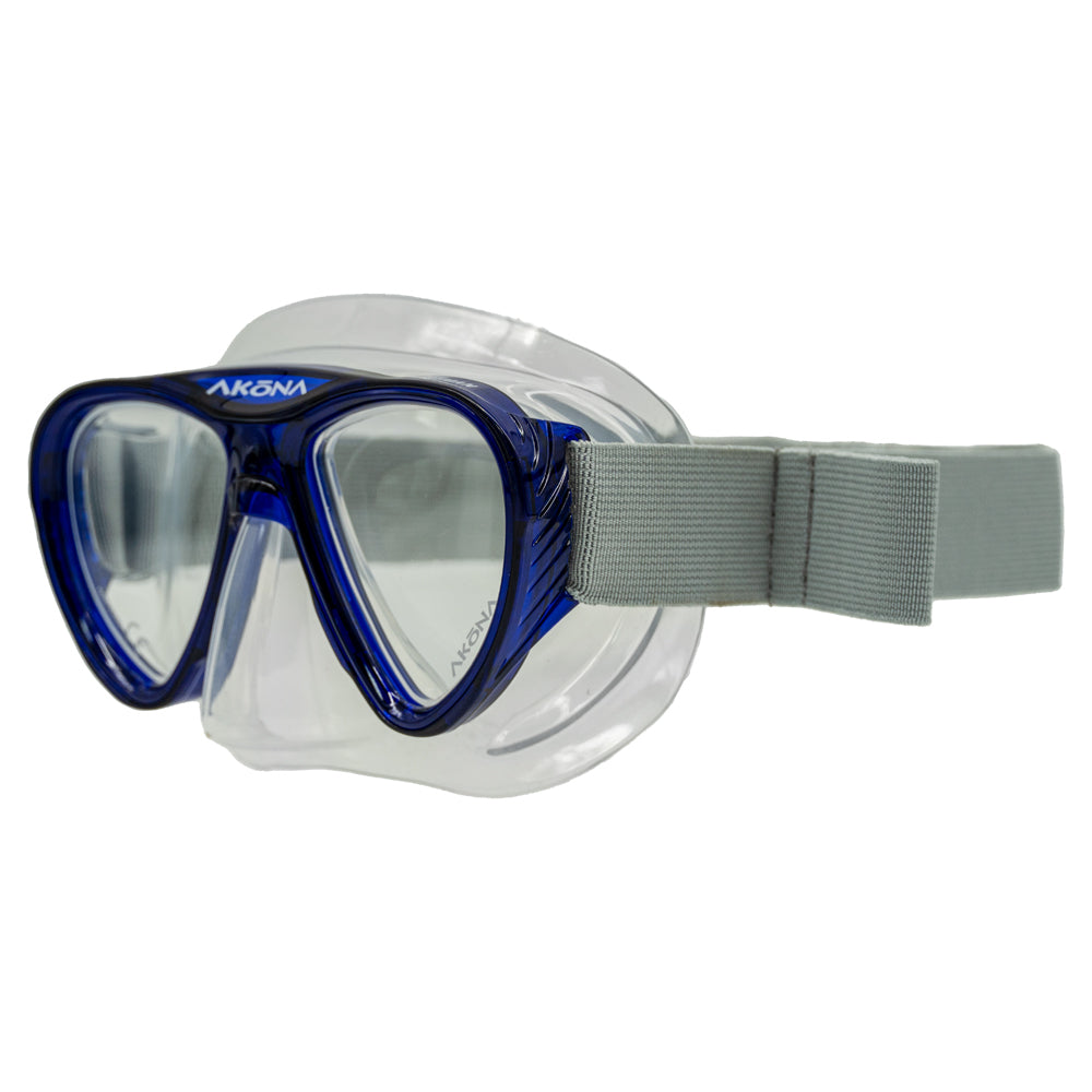 Akona Little Cayman Youth Two-Lens Mask - Blue