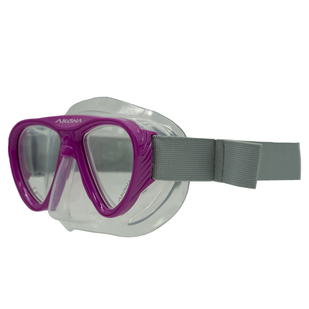 Akona Little Cayman Youth Two-Lens Mask - Magenta