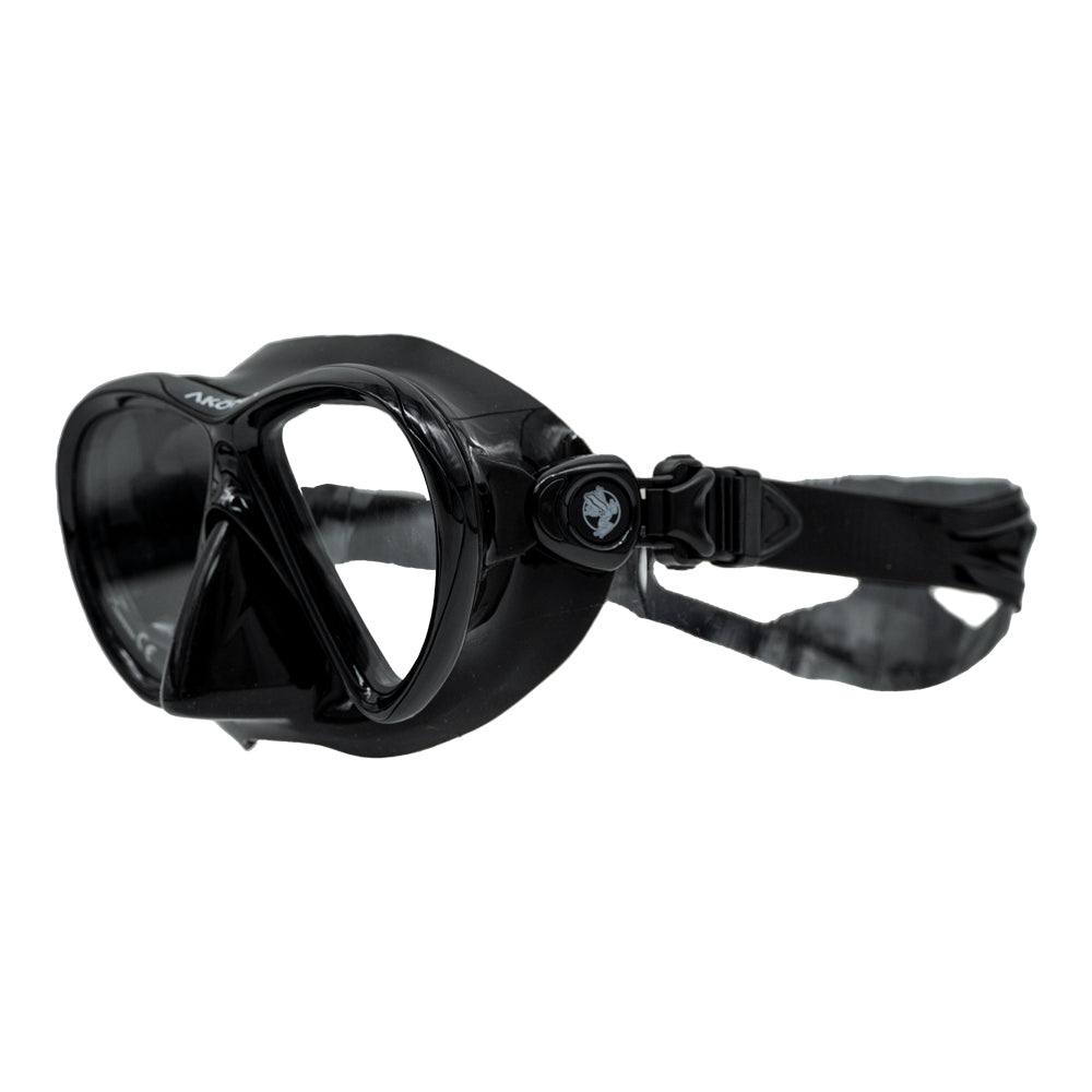 Akona Grand Cayman Two-Lens Mask - Black Silicone