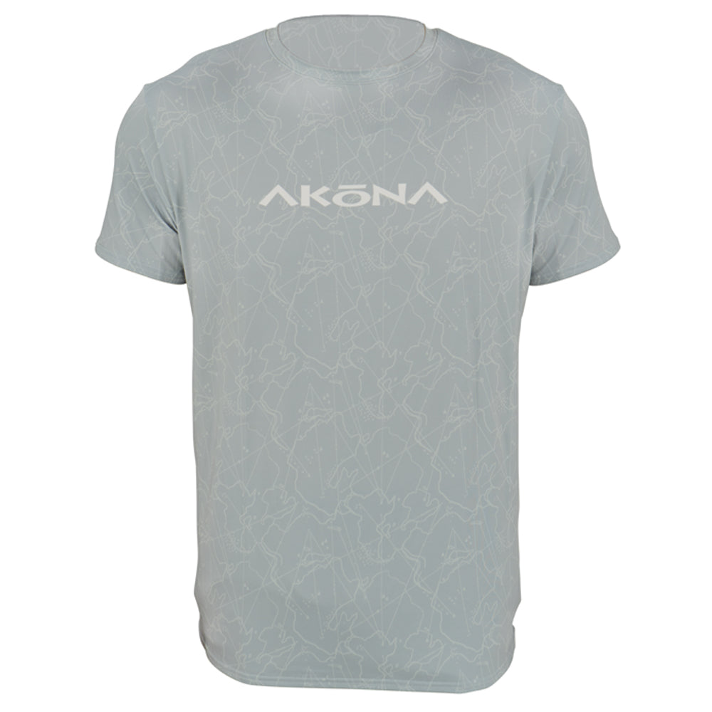 Akona Unisex Mesh Short Sleeve Sun Shirt - Grey