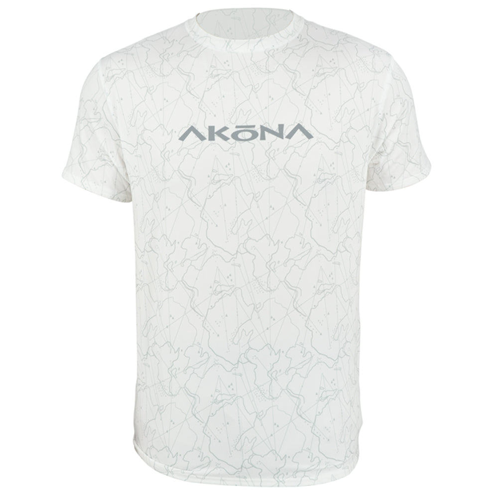 Akona Unisex Mesh Short Sleeve Sun Shirt - White