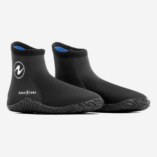 Aqua Lung Boot, 5mm EchoZip Ergo size 14 with non-corrosive YKK zipper, designed for warmth and durability.
