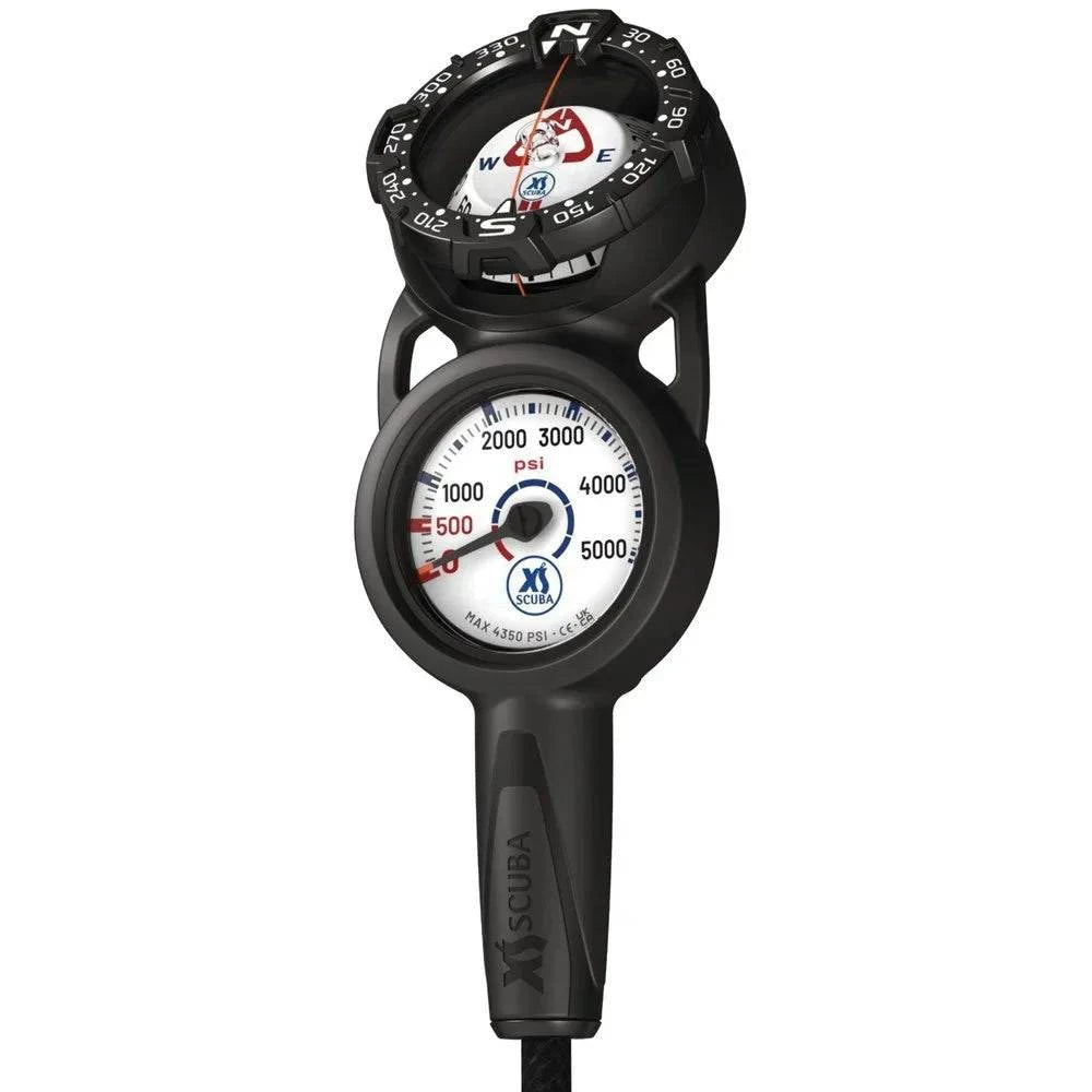 XS-Scuba QuikVu Pressure and Compass Console with dual gauge and compass for scuba diving