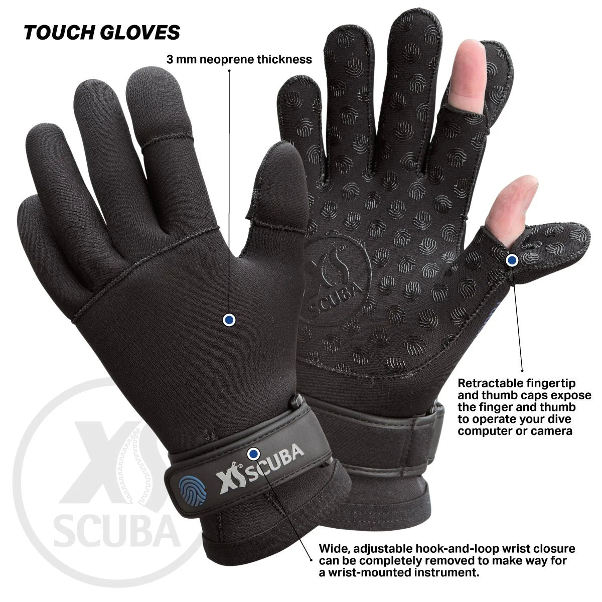 XS Scuba Touch Dive Gloves