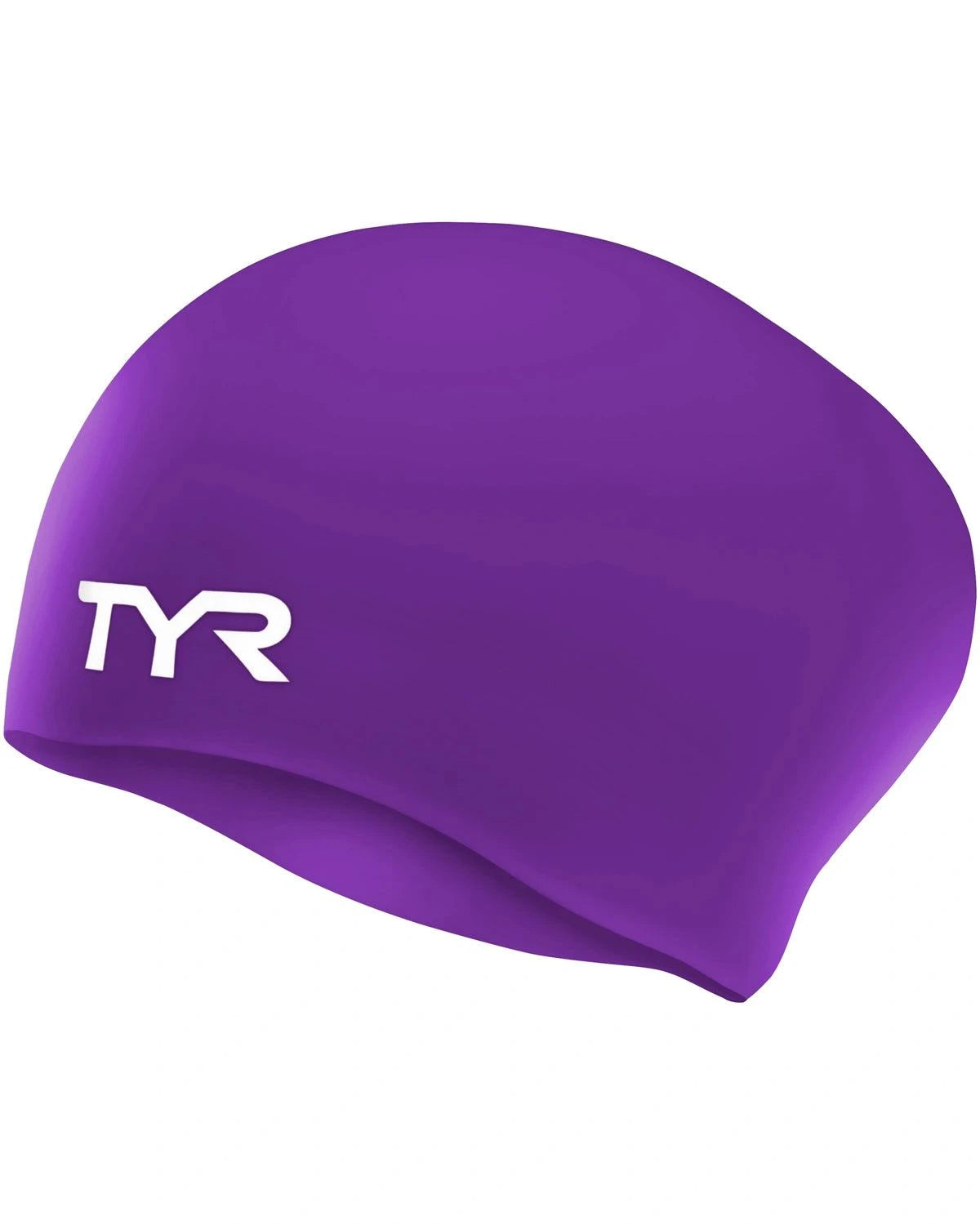 TYR ADULT LONG HAIR SILICONE WRINKLE-FREE SWIM CAP BlackTYR ADULT LONG HAIR SILICONE WRINKLE-FREE SWIM CAP Black