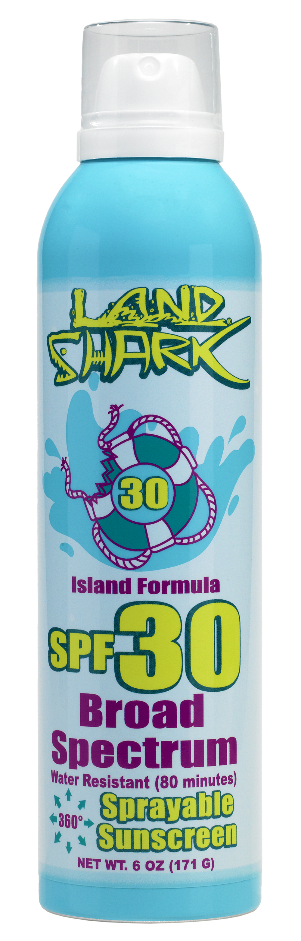 Land Shark® Broad Spectrum Continuous Spray SPF 30 Sunscreen 6oz
