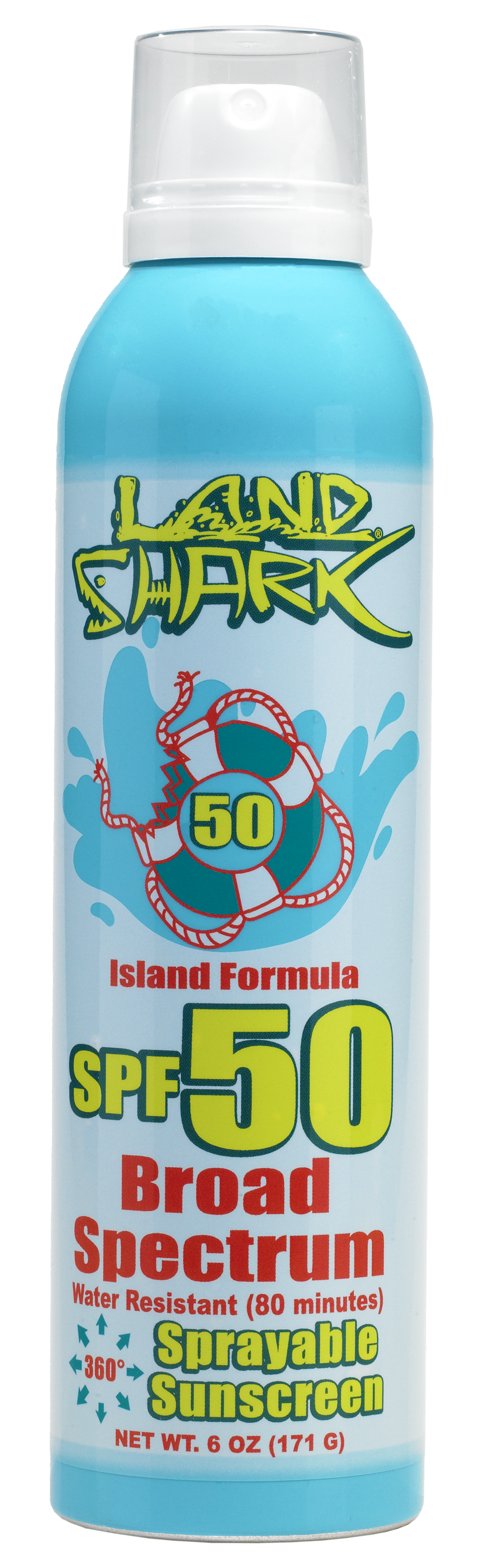 Land Shark® Broad Spectrum Continuous Spray SPF 50 Sunscreen 6oz