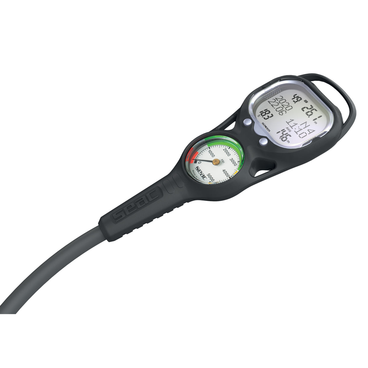 SEAC Consolle Screen Black + Pressure Gauge Psi