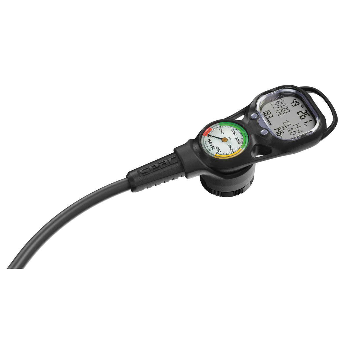 SEAC Consolle Screen Black + Pressure Gauge Psi + Compass