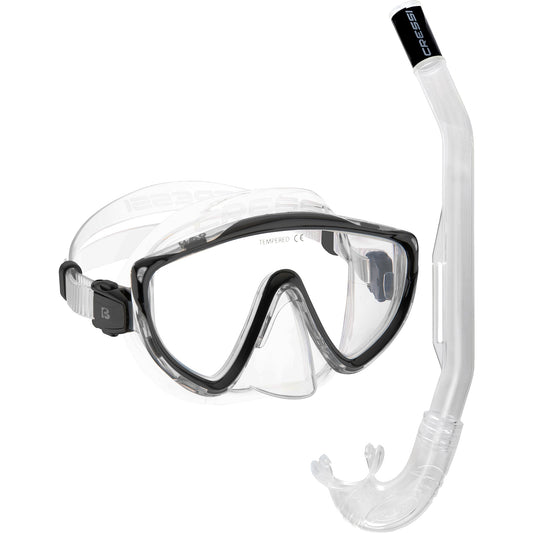 Cressi Tino & Island 2.0 Mask & Snorkel Set