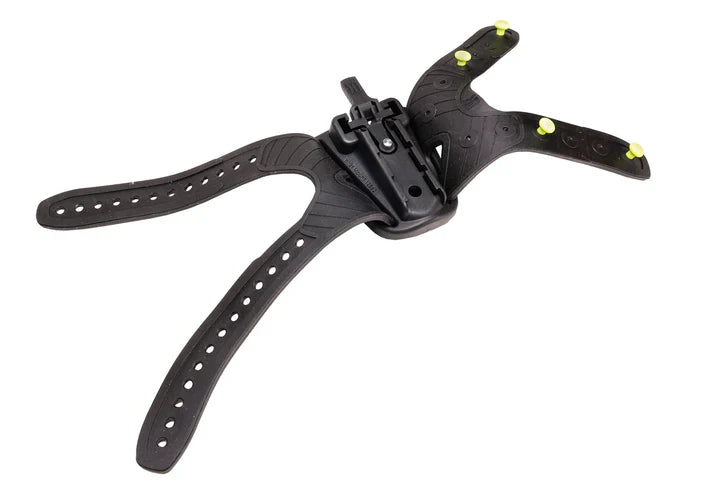 UK Underwater Kinetics hand mount with adjustable rubber strap for hands-free underwater lighting