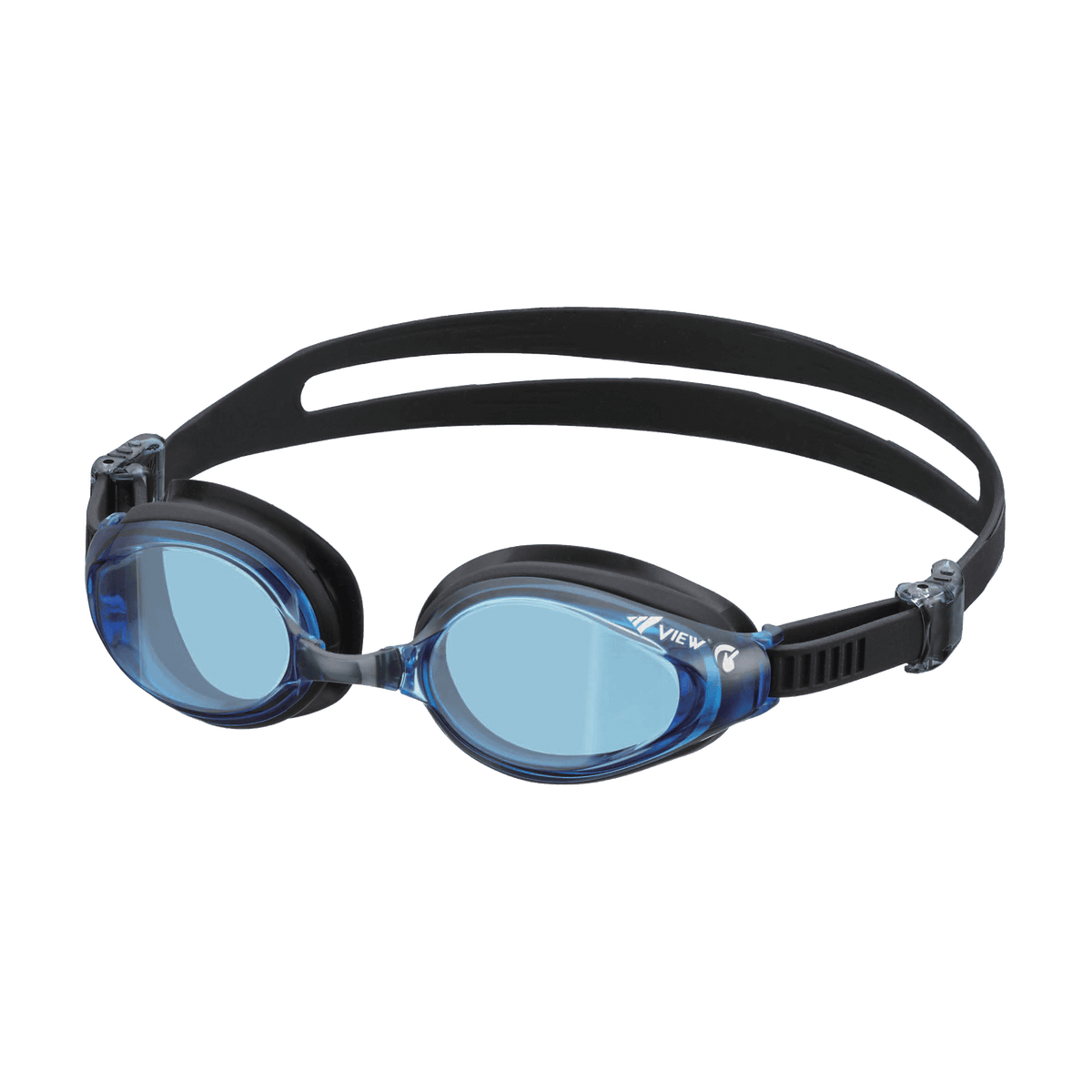 View Swipe Fitness Goggle, Curved Lens, Black