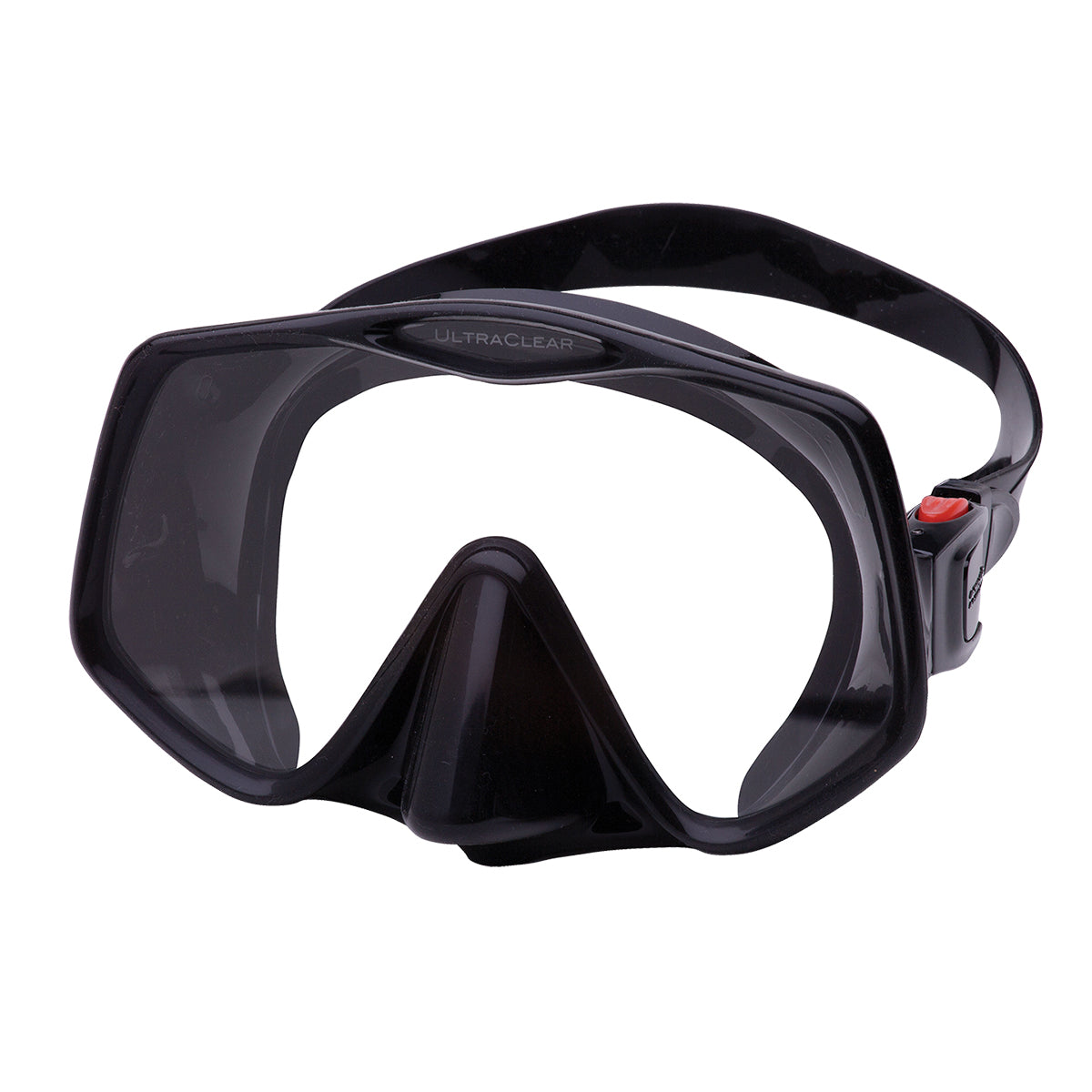 Atomic Aquatics Frameless 2 diving mask with dual hardness silicone skirt and UltraSoft face seal for comfort and fit