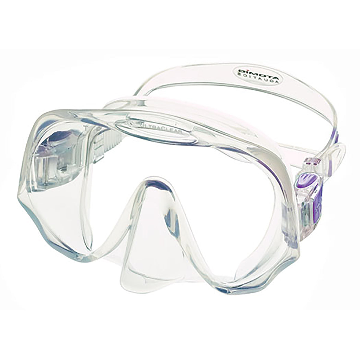 Atomic Aquatics Frameless Mask with large lens and wide field of vision for comfort and fit