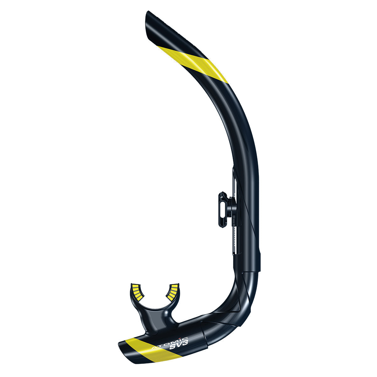 Atomic Aquatics SV1 Snorkel with contoured design for maximum airflow and easy water clearing