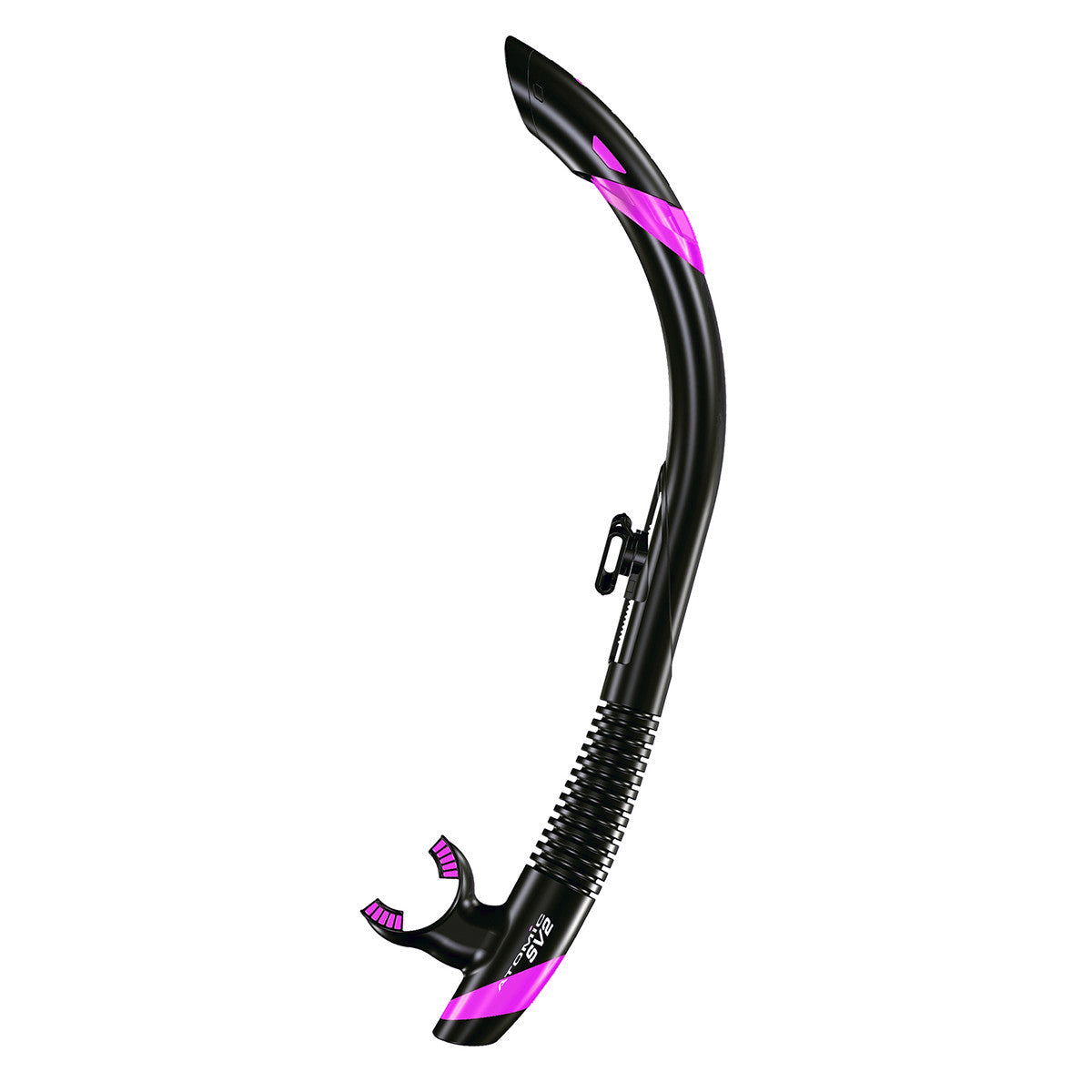 Atomic Aquatics SV2 Semi-Dry Flex Snorkel for rough water conditions