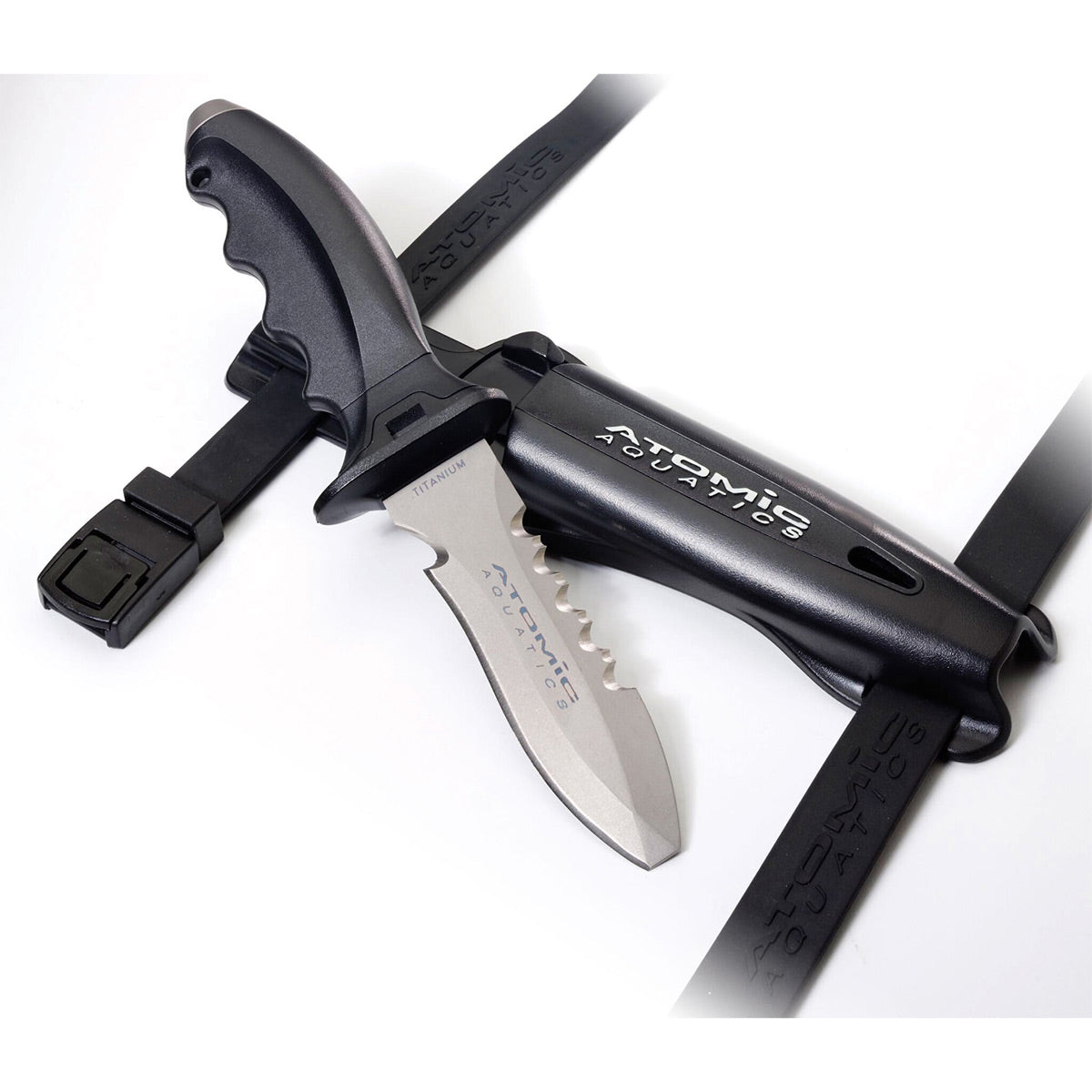 Atomic Aquatics Ti6 Titanium Blunt Tip Knife - Scuba Gear