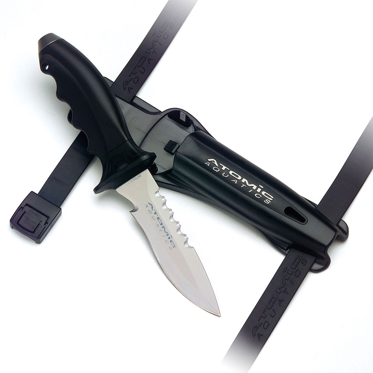 Atomic Aquatics Ti6 Titanium Blunt Tip Knife - Scuba Gear