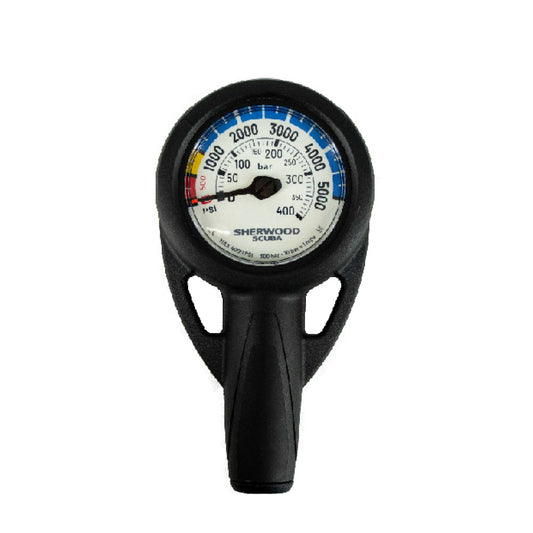 Sherwood 1.75" Pressure Gauge w/ Boot & Hose