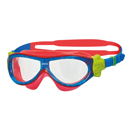 Zoggs PHANTOM KIDS MASK with UV protection, anti-fog lenses, and adjustable silicone straps for ages 0-6.