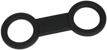 XS-Scuba black silicone figure 8 snorkel keeper for mask attachment
